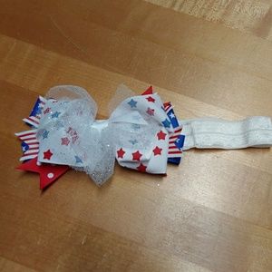 Girls 4th of July headband 12months-2T